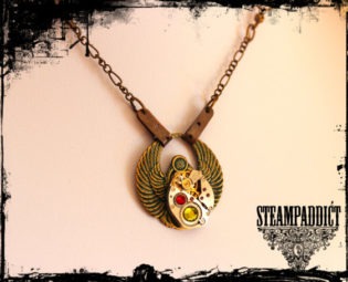 Collier "Scarabée 2" collier steampunk by SteampAddict steampunk buy now online