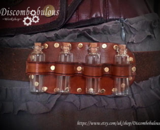 Steampunk Apothecary Belt Slider by Discombobulous steampunk buy now online