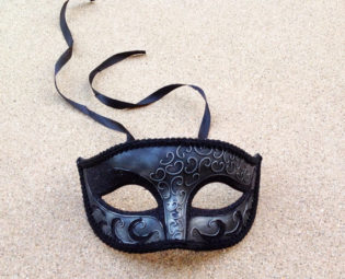 Metalic Finish Black Silver Mens Masquerade Mask Venetian Classic Burlesque Costume Dance High Quality handmade Eye Mask by Crafty4Party steampunk buy now online