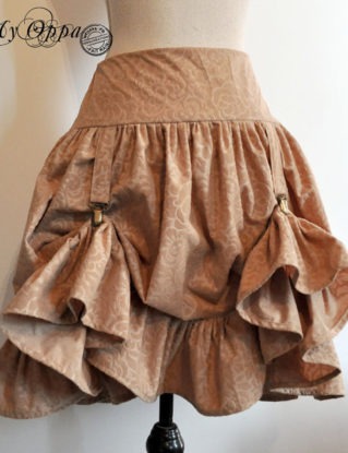 skirt steampunk flowers velours by MyOppa steampunk buy now online