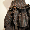 skirt steampunk striped brown chocolat /blue with under skirt by MyOppa steampunk buy now online