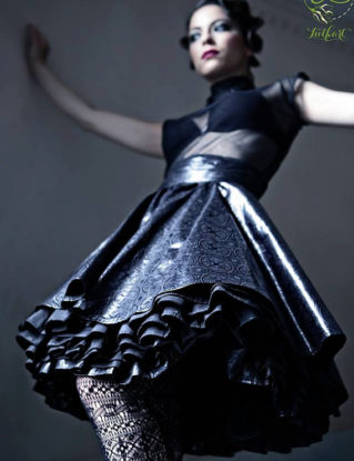 Goth Lolita skirt Black Steampunk skirt with petticoat Hoopskirt High waisted skirt Black Pin Up Skirt by Lutkart steampunk buy now online