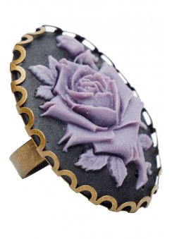 Rose Cameo Ring steampunk buy now online