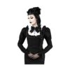 Lottie Black & White Shirt - Size: XXL steampunk buy now online