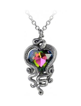 Heart of Cthulhu Necklace - Size: One Size steampunk buy now online