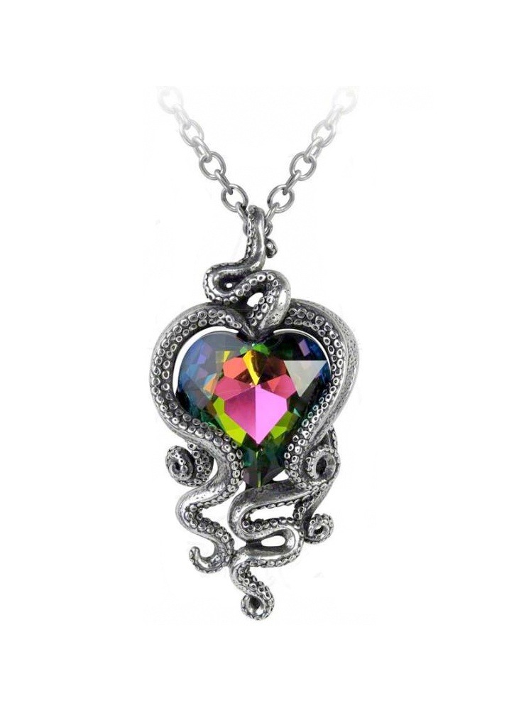 Heart of Cthulhu Necklace - Size: One Size steampunk buy now online
