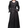 Buckled Double Breasted Military Coat - Size: S steampunk buy now online