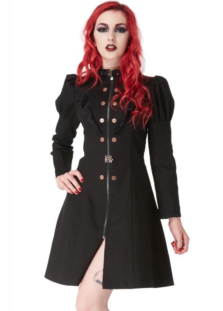 Fraulina Jacket - Size: S steampunk buy now online