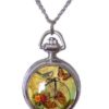 Victorian Lady Small Vintage Butterfly Bird & Penny Farthing Bike Fob Necklace steampunk buy now online