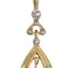 Downton Abbey Gold-Tone Crystal and Faux Pearl Pendant Necklace of 40.64-48.26cm steampunk buy now online