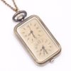 81stgeneration Women's Brass Vintage Style Dual Time Zone Pocket Watch Chain Pendant Necklace, 78 cm steampunk buy now online