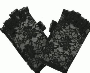 Short Half Finger Floral Lace Gothic Steampunk Victorian Gloves steampunk buy now online