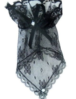 Short Black Lace Diamante Fingerless Lolita Steam Punk Gothic Victorian Flower Gloves steampunk buy now online