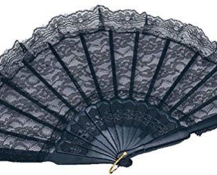 Adults Christmas Fancy Party Spanish Latino Victorian Prop Gothic Lace Hand Fan steampunk buy now online