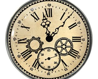 Vintage Clock Design Metal Pin Badge steampunk buy now online