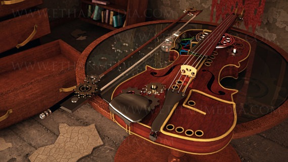Steampunk Violin by GoodWolf steampunk buy now online