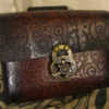 Customizable Steampunk Gear Cog Design Small Leather Belt Bag / Pouch Medieval, LARP, SCA, Costume, Ren Faire by EarthlyLeatherDesign steampunk buy now online