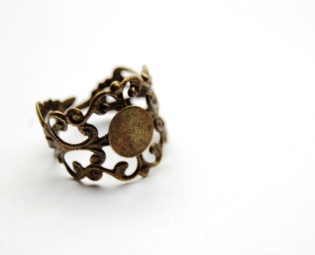 Victorian brass ring, boho steampunk gypsy by PinkyPurpleTree steampunk buy now online