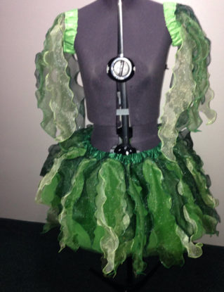 The "poison ivy" attached bustle tutu//kelly green//lime//hunter//included armbands by NicolesCustomCostume steampunk buy now online