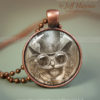 Steam punk CAT NECKLACE, Steampunk Cat pendant // Halloween necklace resin pendant // black cat jewelry // Black Cat // Cat Lover by JeffHaynieArt steampunk buy now online