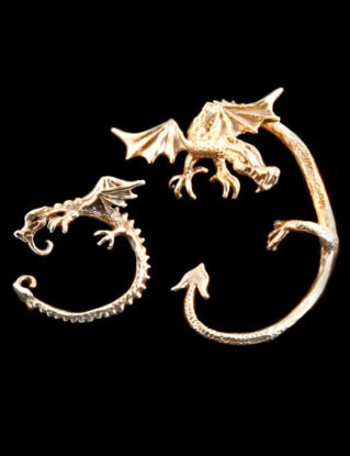 EAR CUFF SPECIAL Dragon Ear Cuff Dragon Ear Wrap Game of Thrones Inspired Dragon Jewelry Dragon Earring Bronze free bronze ear cuff option by martymagic steampunk buy now online