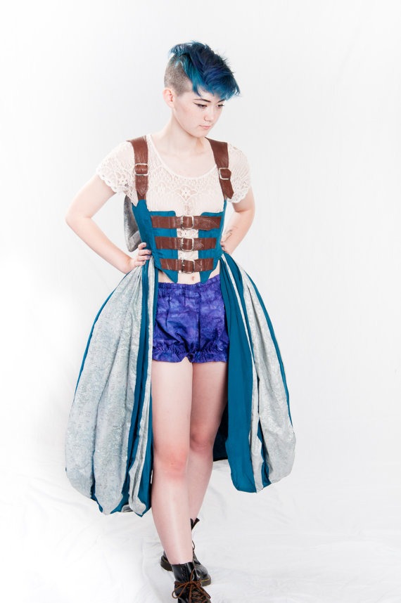 Blue Blue Balloon- Overdress by SeamsUnusual steampunk buy now online
