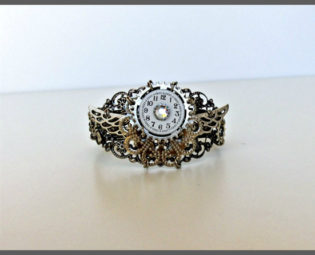 Steampunk bracelet, Gear bracelet, Watch bracelet, Antique silver bracelet by 3seasonsBijoux steampunk buy now online
