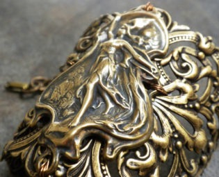 Viking Jewelry Valkyrie Norse Goddess Wide Cuff Bracelet by Serrelynda steampunk buy now online