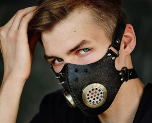 Mask Respirator Gaz Mask Leather Cybergoth Mask Steampunk Mask Cosplay, Cybergoth Gaz Mask by SteampunkHatMaker steampunk buy now online