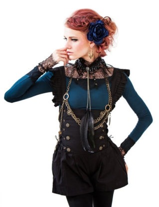 Sale- - Frill strap romper , reduced price by KayoAnimeClothing steampunk buy now online
