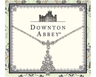 The Downton Abbey Collection Jewellery Silver Starburst Pendant Drop Necklace PW-17593 steampunk buy now online