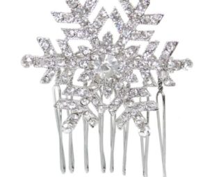 Ever Faith Austrian Crystal Winter Snowflake Hair Comb Clip - Silver-Tone B00030-1 steampunk buy now online