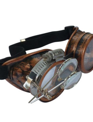 Steampunk Goggles Airship Captain Apocalyptic Mad Scientist Victorian Limited CC C by oldjunkyardboutique steampunk buy now online