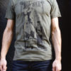 Life Elixir Tshirt - Moss green - Tee shirt Silk Screen Cotton Linen Steampunk Fantasy by Carouselink steampunk buy now online
