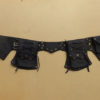 Steampunk Festival Utility belt in black cotton canvas - Anvil Model by CosmicCelt steampunk buy now online