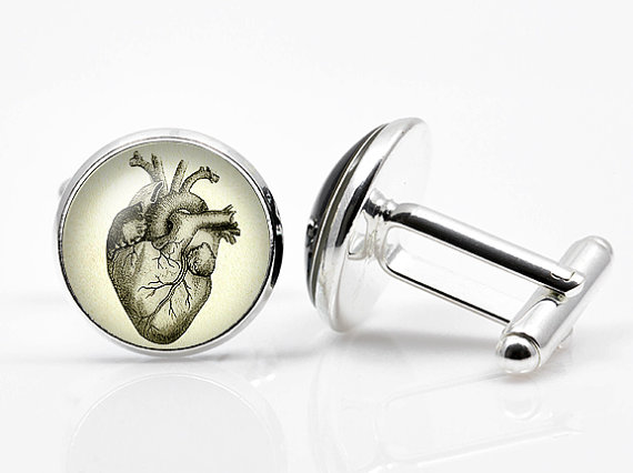 Cufflinks Steampunk heart cufflink Steampunk heart Cufflinks men accessories cuff links by SteampunkSecretCode steampunk buy now online