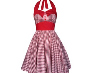 Red White Gingham Dress Rockabilly Dress Pin Up Dress Checkered Dress 50s 60s Retro Goth Dress Red Christmas Party Dress Steampunk Clothing by LadyMayraClothing steampunk buy now online