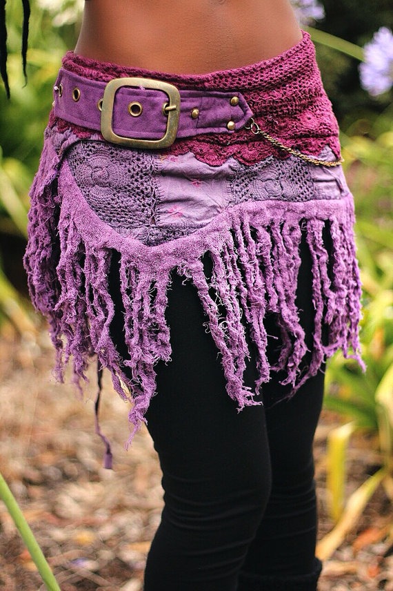 Purple Rara Skirt by GloballyLocal steampunk buy now online