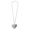 Steampunk Alloy Heart Shape Gears Charm Pendant Chain Necklace Silver steampunk buy now online