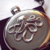 Steampunk Octopus Flask Silver Plated Gothic Victorian Style Vintage Inspired Nautical Accessories by CosmicFirefly steampunk buy now online