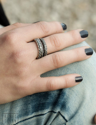 Octopus Tentacle Ring Antique Silver Color Adjustable Ring Wrap Ring Boho Steampunk Jewelry - FRI005 WB or SS by RebelOcean steampunk buy now online