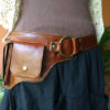 Leather Utility Belt Bag - Fanny Pack, Steampunk, Travel, Iphone 6 Pocket, Money Belt, Passport Holder, Festival - The Hipster by ThaiArtistCollective steampunk buy now online