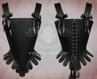 Rococo Gothic Overbust Corset ~ Baroque Dark fashion style ~ 18th century Period Historical Stay by AliceCorsets steampunk buy now online