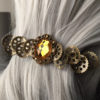 Antique Gold Hair Clip 80mm - Hair Clip Wedding or Steampunk Hair Clip - Hair Accessories for Women - Hair Clips Women by ArcanumByAerrowae steampunk buy now online