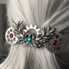 Hair Clip 80mm - Hair Clips - Christmas Hair Clips - Holiday Hair Clip - Hair Accessories for Women - Hair Clips Women - Silver Hair Clip by ArcanumByAerrowae steampunk buy now online