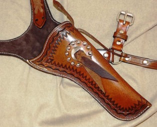 Huckleberry Shoulder Holster. Ready To Go! by FrontierTrappings steampunk buy now online