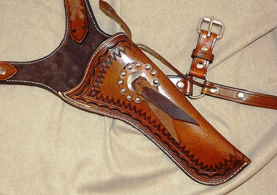 Huckleberry Shoulder Holster. Doc Holiday Style by FrontierTrappings steampunk buy now online