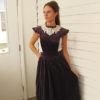 SHOP SALE Gunne Sax Velvet Dress Prairie Purple Pinafore Vintage 70s XS by soulrust steampunk buy now online