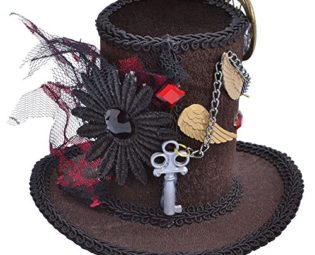 ADULT MINI STEAMPUNK 1920s TALL TOP HAT VICTORIAN FANCY DRESS steampunk buy now online