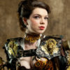 Parchment Leather Clockwork Choker by BruteForceStudios steampunk buy now online